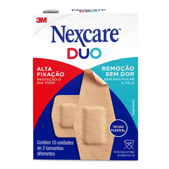 CURATIVO 3M NEXCARE DUO TAMANHOS DIFERENTES COM10 UNIDADES