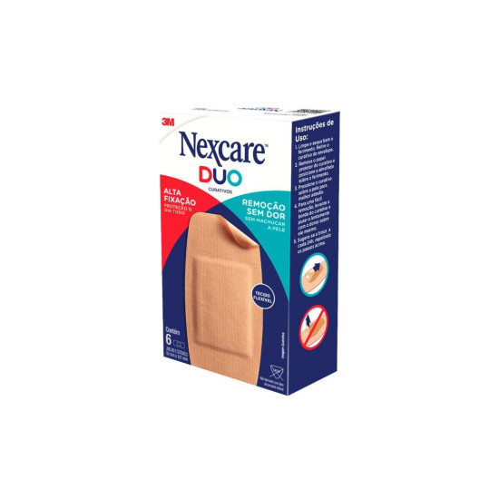 CURATIVO 3M NEXCARE DUO JOELHO E COTOVELO COM 6 UNIDADES
