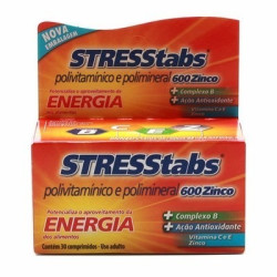 STRESSTABS COM ZINCO 600 MG COM 30 CAPSULAS