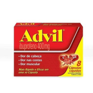 ADVIL 400MG COM 8 CAPSULAS