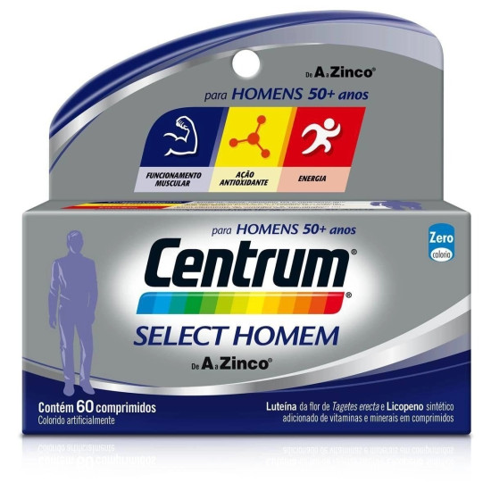 CENTRUM SELECT HOMEM COM 60 CAPSULAS
