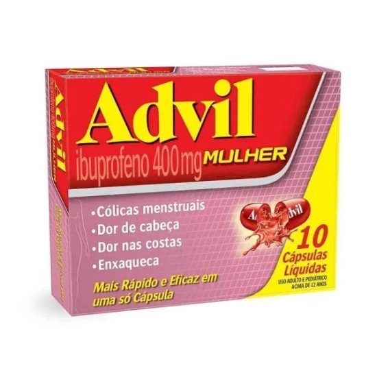 ADVIL MULHER 400MG COM 10 CAPSULAS