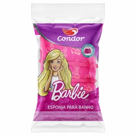 ESPONJA P/ BANHO CONDOR BARBIE 8303