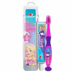 KIT CONDOR 8367 ESC+GEL DENTAL KIDS BARBIE+ESTOJO