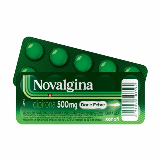 NOVALGINA 500 MG ENV C/10 COMPRIMIDOS