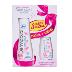 KIT SABONETE DERMACYD FEMININO 200ML+ FLORAL 100ML