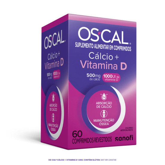 OS CAL D 500MG+1000UI C 60 CAPSULAS