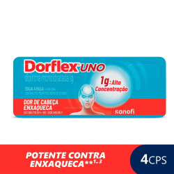 DORFLEX UNO 1G COM 4 CAPSULAS