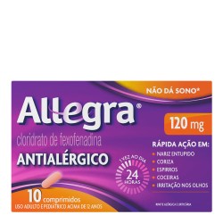 ALLEGRA 120 MG C/10 COMPRIMIDOS