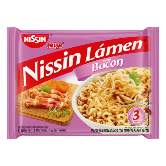 MACARRAO INS NISSIN LAMEN BACON