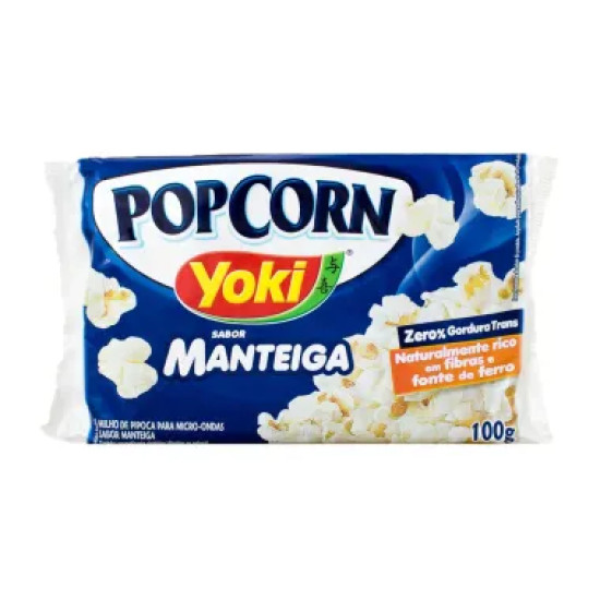 PIPOCA YOKI PARAMICRO 100G MANTEIGA