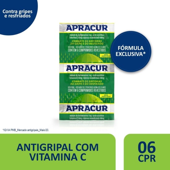 APRACUR ENV C/6 COMPRIMIDOS