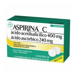 ASPIRINA C 400+240MG C/10 COMPRIMIDOS EFERV