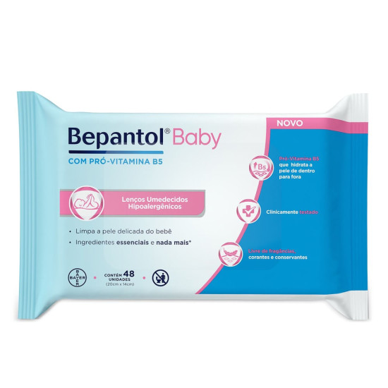 LENCOS UMEDECIDO BEPANTOL BABY COM 48 UND