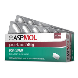 ASPMOL 750MG COM 20 COMPRIMIDOS 