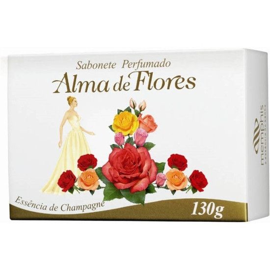 SABONETE ALMA DE FLORES BRANCAS 130G