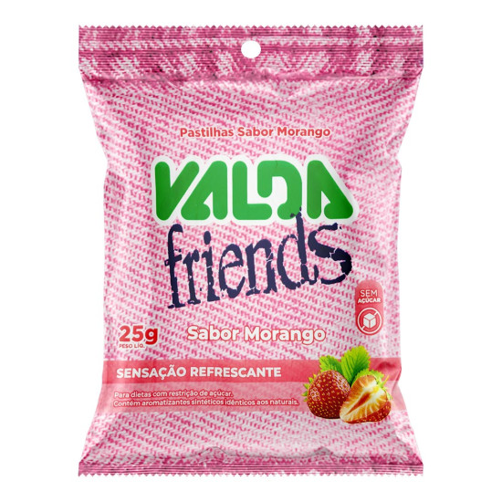 VALDA FRIENDS MORANGO SACHE S/ACUCAR COM 25 GR