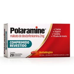 POLARAMINE 2MG C/20 COMPRIMIDOS
