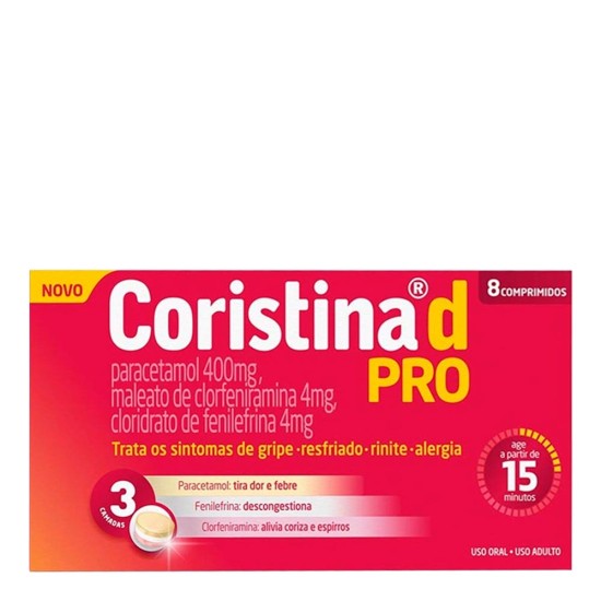 CORISTINA D PRO C/8 COMPRIMIDOS