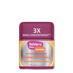 ADDERA MAX+IMUNIDADE VITAMINA D C/30 COMPRIMIDOS