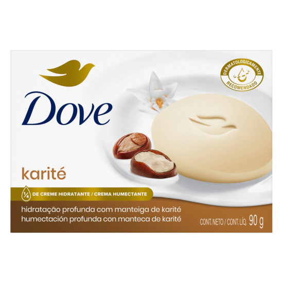 SABONETE DOVE HIDRATANTE KARITE/BAUNILHA 90G
