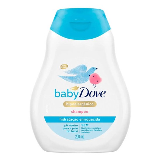 SHAMPOO DOVE BABY HIDRATANTE ENREQUECIDA 200ML