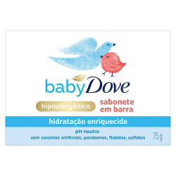 SABONETE DOVE BABY HIDRATANTE ENRIQUECIDA 75G
