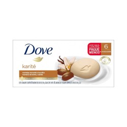 KIT SABONETE DOVE KARITE E BAUNILHA 90G C/6 UND