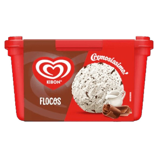 SORVETE KIBON CREMOSISSIMO FLOCOS 1,5L