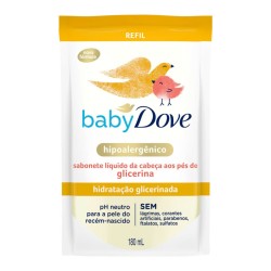 SABONETE LIQUIDO DOVE BABY REFIL HIDRAT GLICERINADA 180ML