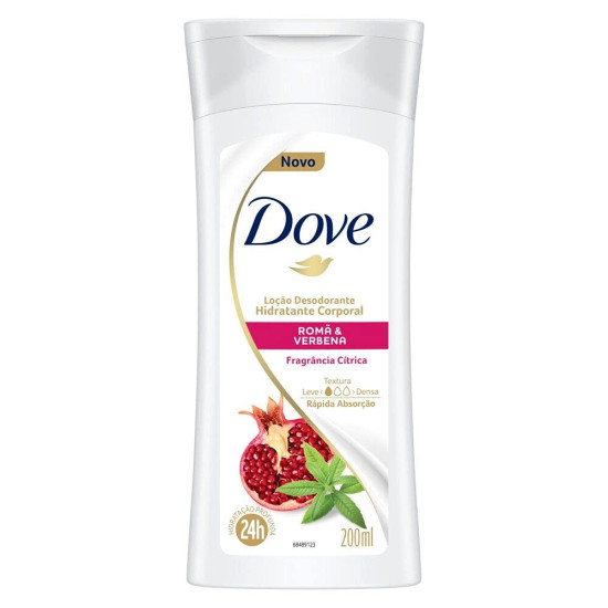 LOCAO HIDRATANTE DOVE ROMA E VERBENA 200ML