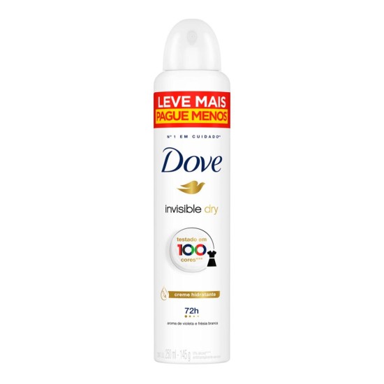 DESODORANTE AEROSOL SOL DOVE INVISIBLE DRY VIOLET LV + PAG - 250ML