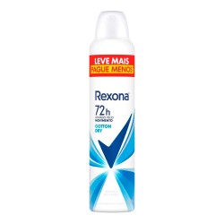 DESODORANTE AEROSOL SOL REXONA COTTON DRY 72H LV +PAG - 250ML