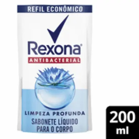 SABONETE LIQUIDO REXONA ANTIBACTERIA LIMPEZA PROFUNDA 200ML