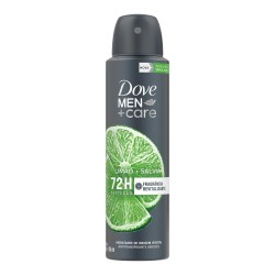 DESOD AEROSOL SOL DOVE LIMAO E SALVIA 72H MEN+CARE 150ML