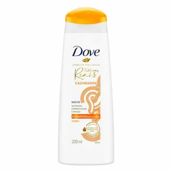 SHAMPOO DOVE TEXTURAS REAIS CACHEADOS 200ML