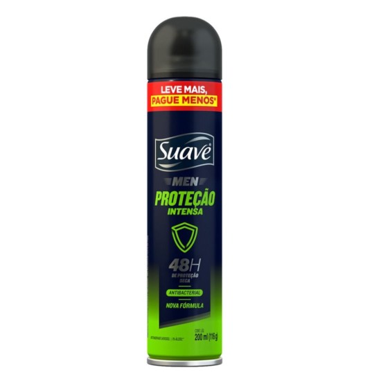 DESODORANTE AEROSOL SOL SUAVE MEN PROTECAO INTENSA 200ML