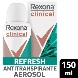 DESODORANTE AEROSOL SOL REXONA CLINICAL FEMININO FRESH 150ML