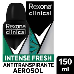 DESODORANTE AEROSOL SOL REXONA CLINICAL MASCARA INTENSE FRESH 150ML