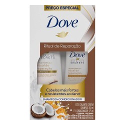 KIT DOVE SHAMPOO 350ML + CONDICIONADOR 175ML RITUAL REPARACAO