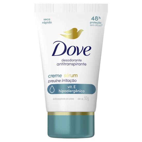 DESODORANTE CREME DOVE CREME SERUM VITAMINA/HIPOALERGENCIO 48H 50G