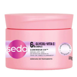 MASCARA CAPILAR SEDA LUMINOUS UV GLYCOL 6% +VITA C 300G