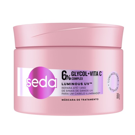 MASCARA CAPARELHO SEDA LUMINOUS UV GLYCOL 6% +VITA C 300G