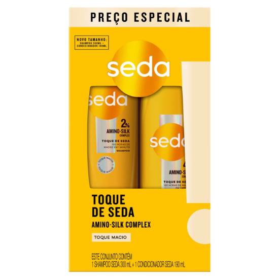 KIT SEDA SHAMPOO 300ML +COND 190ML TOQUE DE SEDA