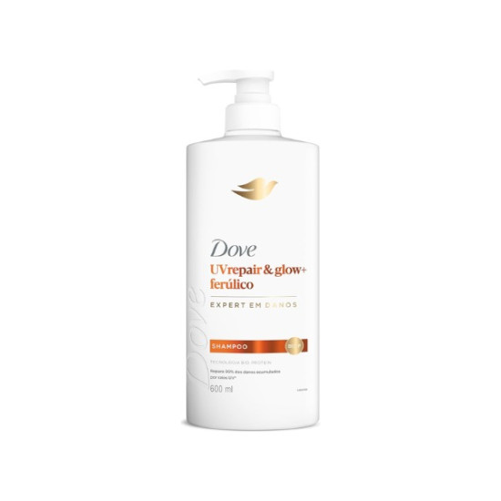 SHAMPOO DOVE UV REPAIR E GLOW + FERULICO 370ML