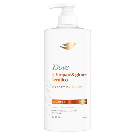 SHAMPOO DOVE UV REPAIR E GLOW+FERULICO 600ML