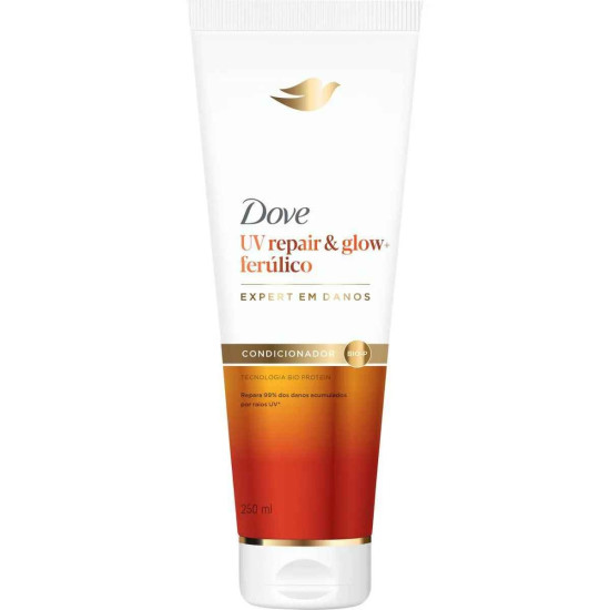 CONDICIONADOR DOVE UV REPAIR E GLOW + FERULICO 250ML
