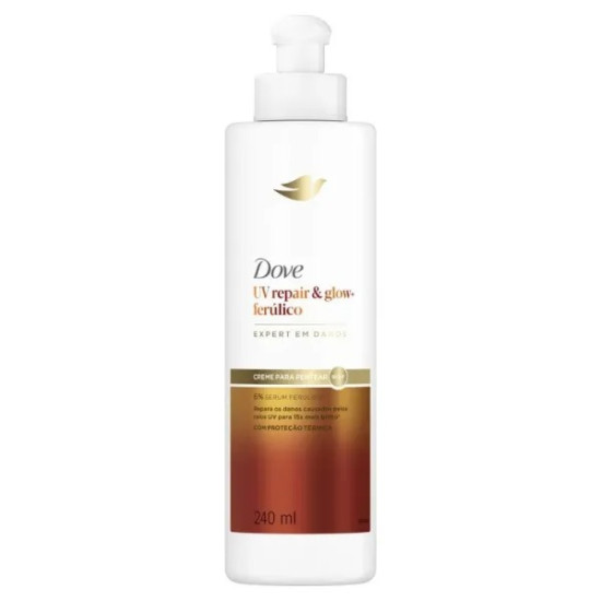 CREME DE PENTEAR DOVE UV REPAIR+GLOW FERULICO 240ML
