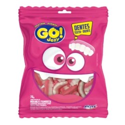 BALA DE GELATINA GOJELLY DENTADURA 70G