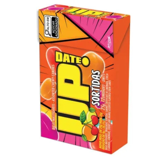 BALA MASTIGAVEL UP DATE FRUTAS SORTIDAS 25G